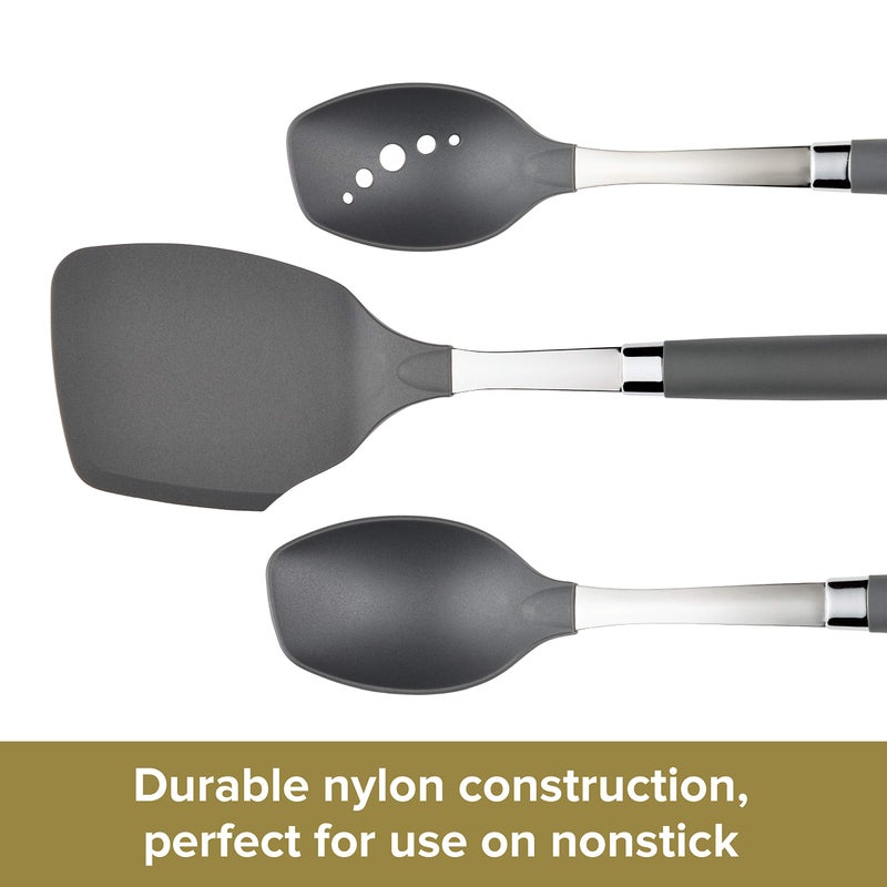 Anolon 10-Piece Nylon Mixed Tool Set, Graphite - Image 4